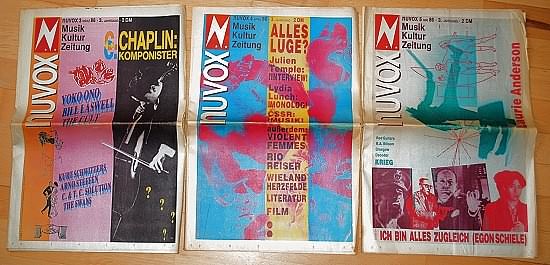 Musik-Kultur-Zeitung "Nuvox" 1980er Jahre