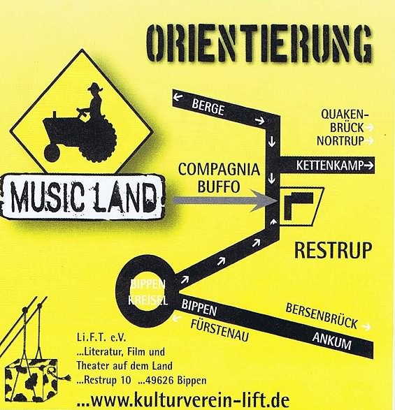 Anfahrtskizze Musicland Party Restrup