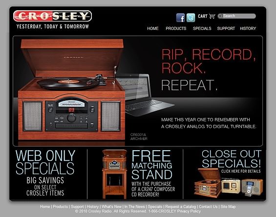 Crosley - Plattenspieler im Retro-Design