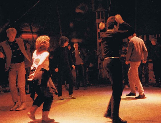 Tanzfläche im Hyde-Park-Zelt 1980er Jahre
