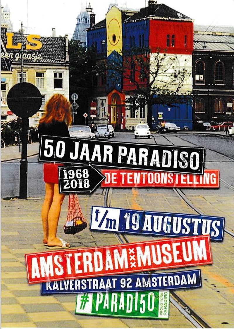 Amsterdam Museum Ausstellungsplakat 50 Jahre Paradiso
